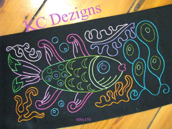 Colourline Fish: A Craft Fair Embroidery Review