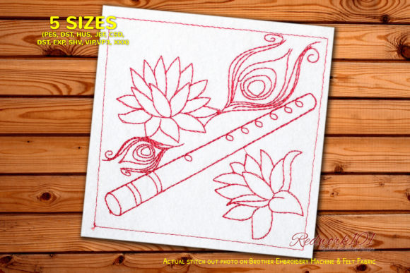 Flute – A Melodic Embroidery Design for Craft Fair Success