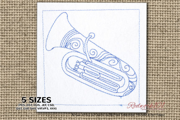 Orchestra Tubas Bluework: Embroidery Design Review