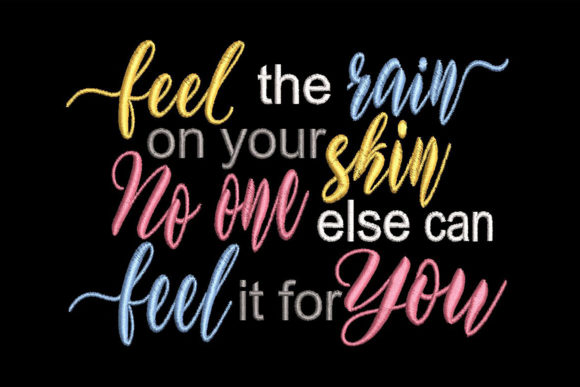 Quote feel the Rain on Your Skin: A Review