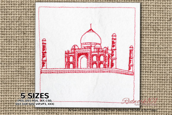 Taj Mahal Lineart: An Embroidery Designer’s Review for Personalized Gifts